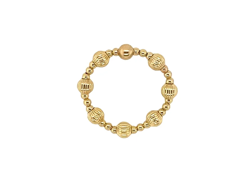 KENNA | Stretchy Ring with Anti-tarnish Gold Filled beads