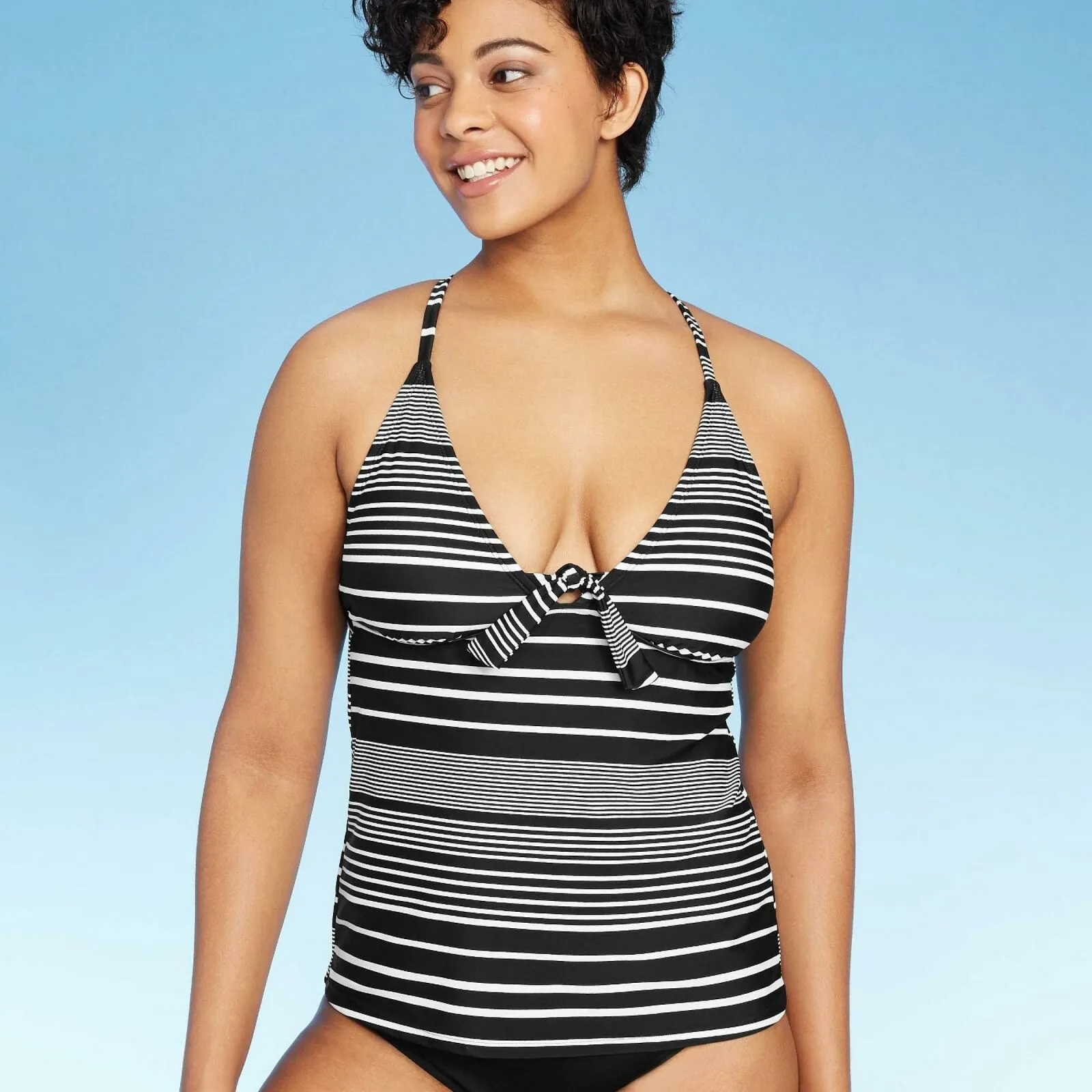 Kona Sol Women's Tie Back Tankini Swim Top