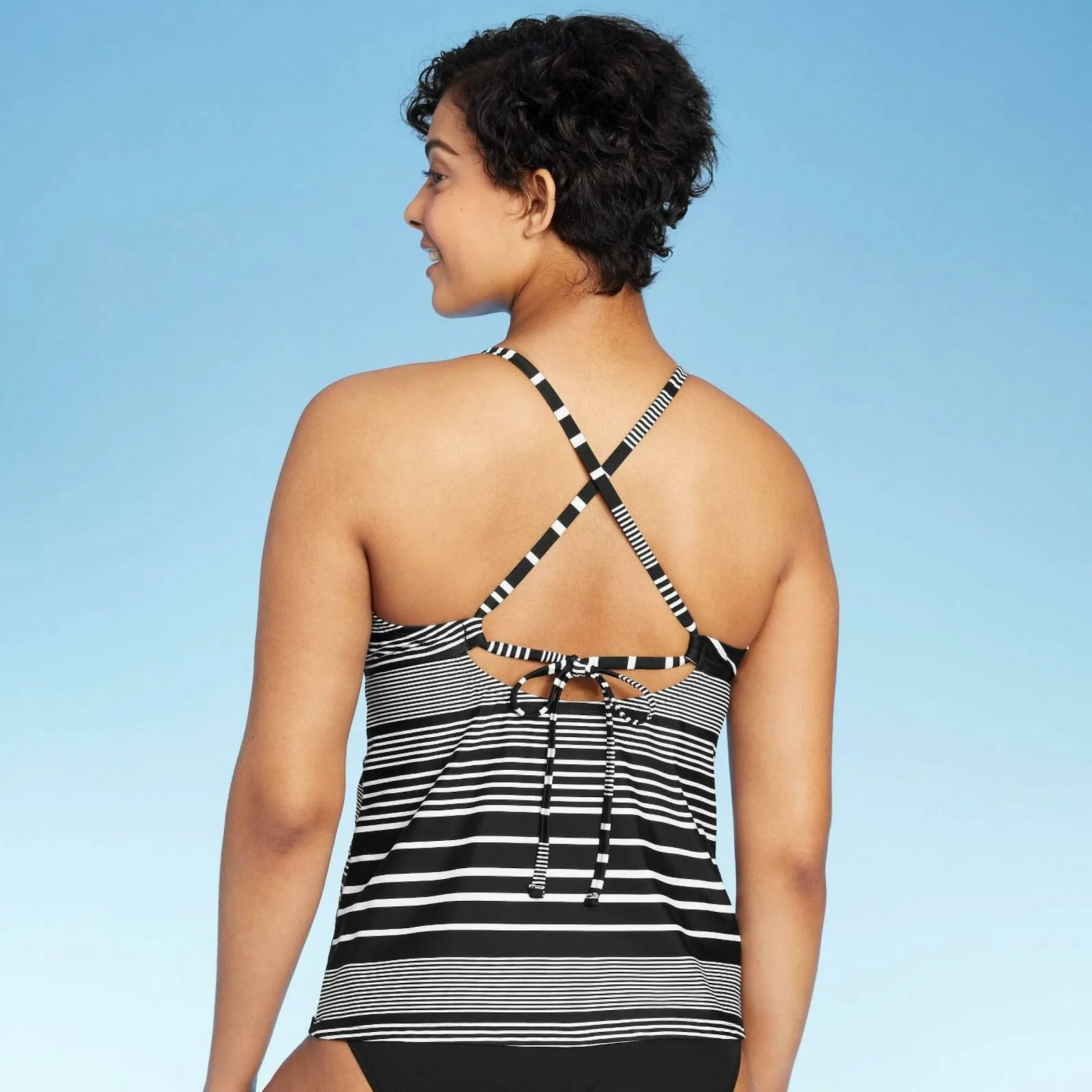Kona Sol Women's Tie Back Tankini Swim Top
