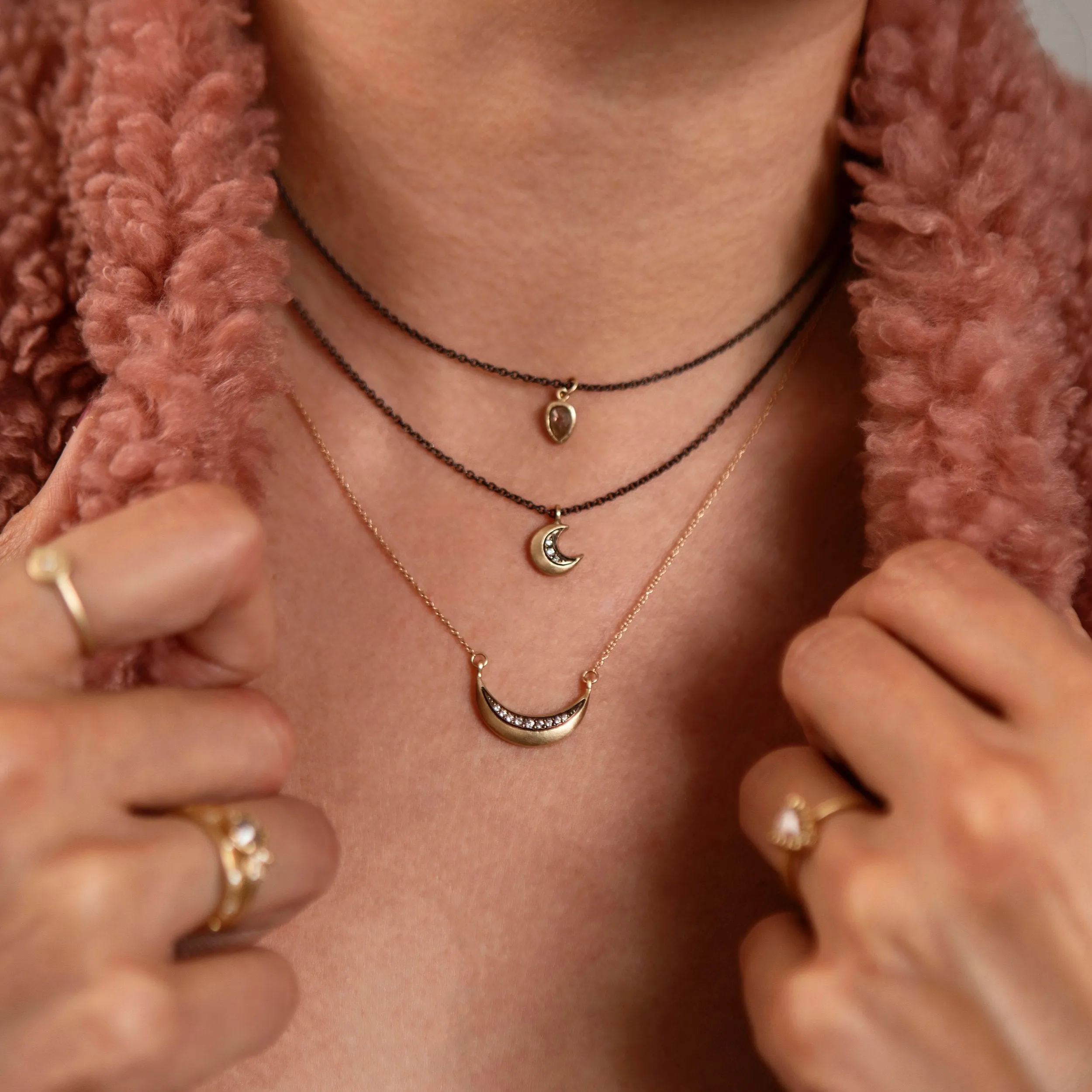 La Lune Lateral Necklace