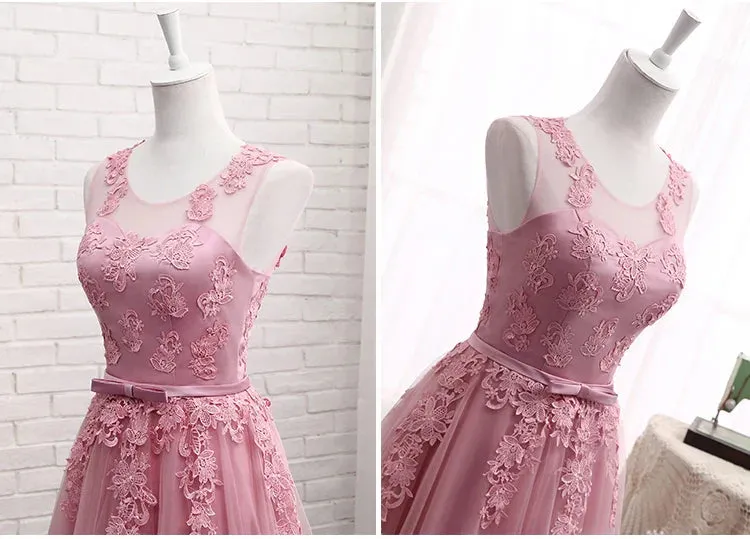 Lace up Short Medium Long new cameo brown bridesmaid dresses wedding prom dress toasting