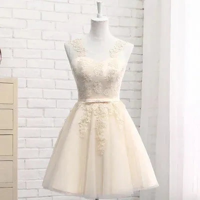 Lace up Short Medium Long new cameo brown bridesmaid dresses wedding prom dress toasting