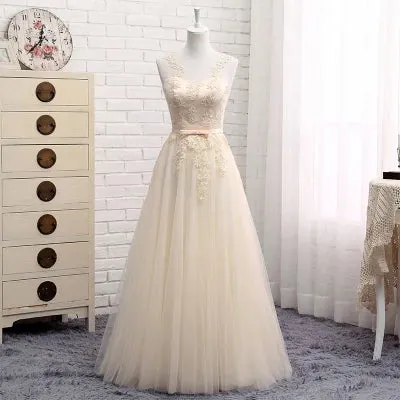 Lace up Short Medium Long new cameo brown bridesmaid dresses wedding prom dress toasting