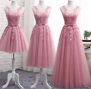 Lace up Short Medium Long new cameo brown bridesmaid dresses wedding prom dress toasting