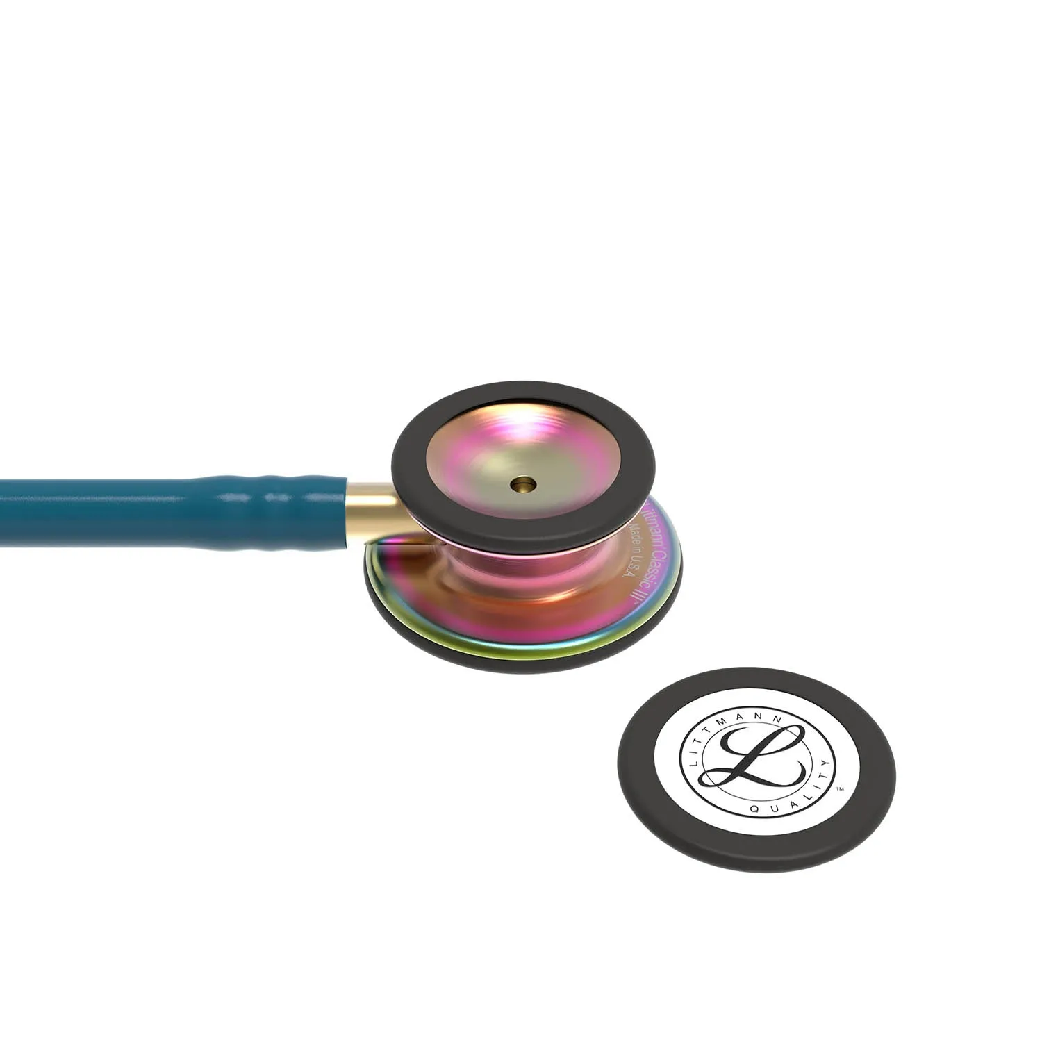 Littmann Classic III Monitoring Stethoscope: Caribbean Blue Rainbow 5807