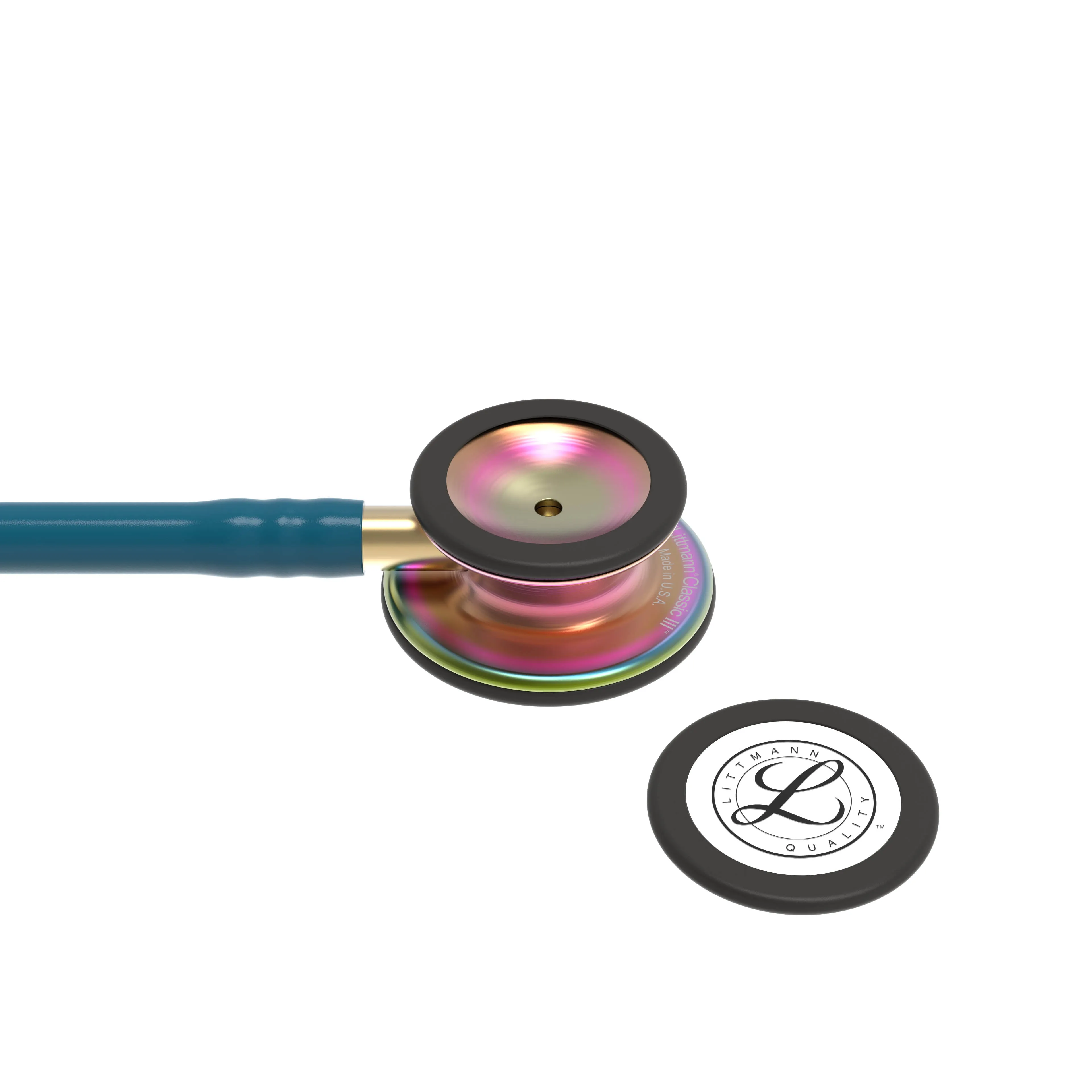 Littmann Classic III Monitoring Stethoscope: Caribbean Blue Rainbow 5807
