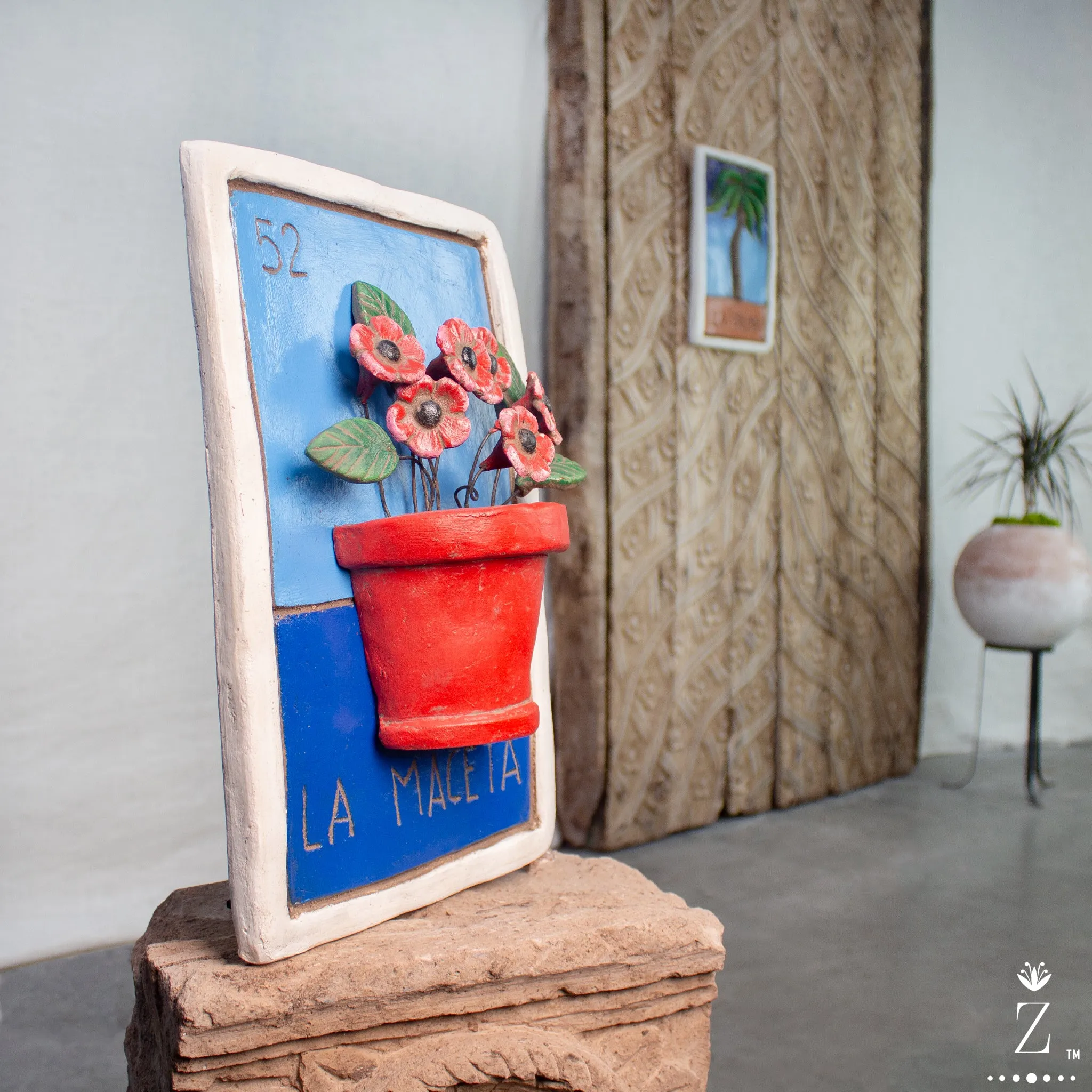 Loteria Card Wall Art, La Maceta #52