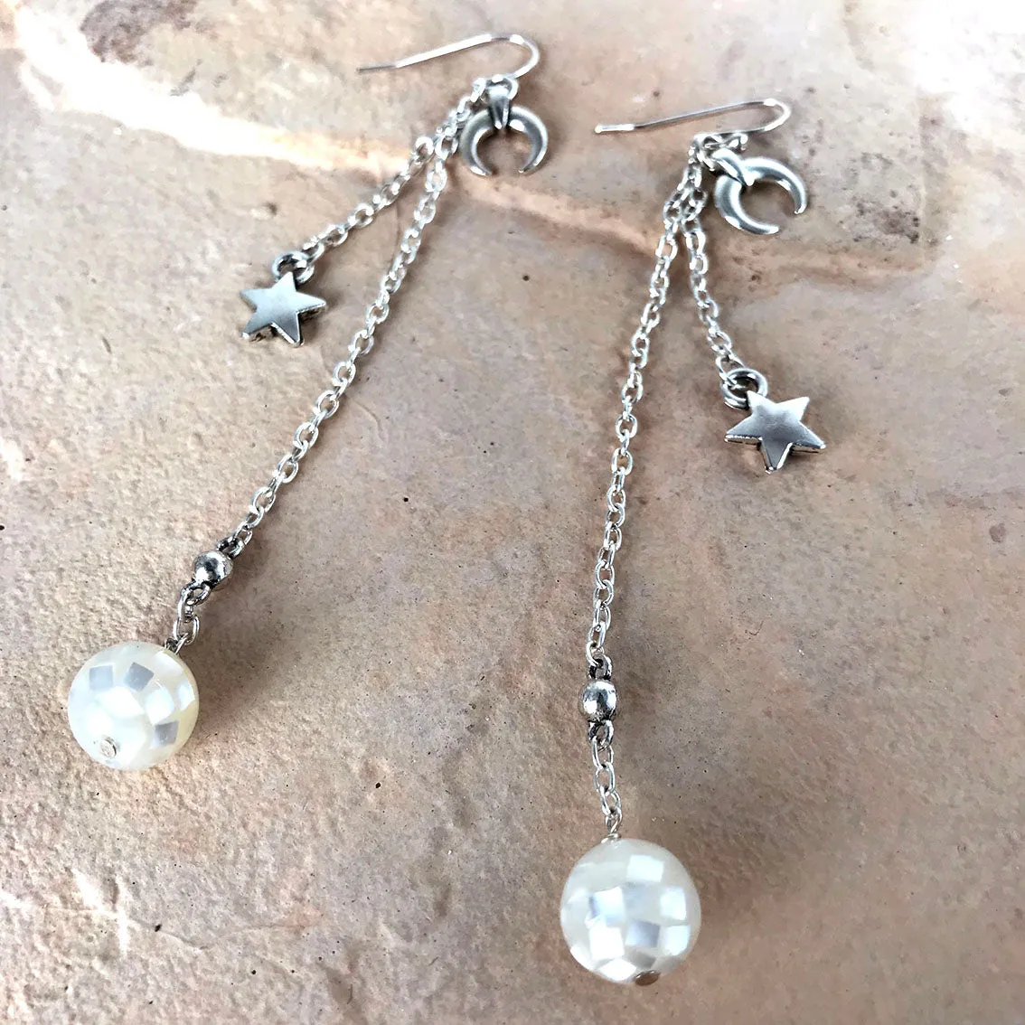 Lunar Eclipse Drop Earrings
