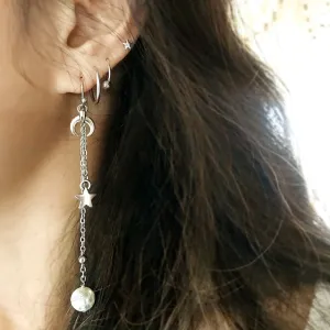 Lunar Eclipse Drop Earrings