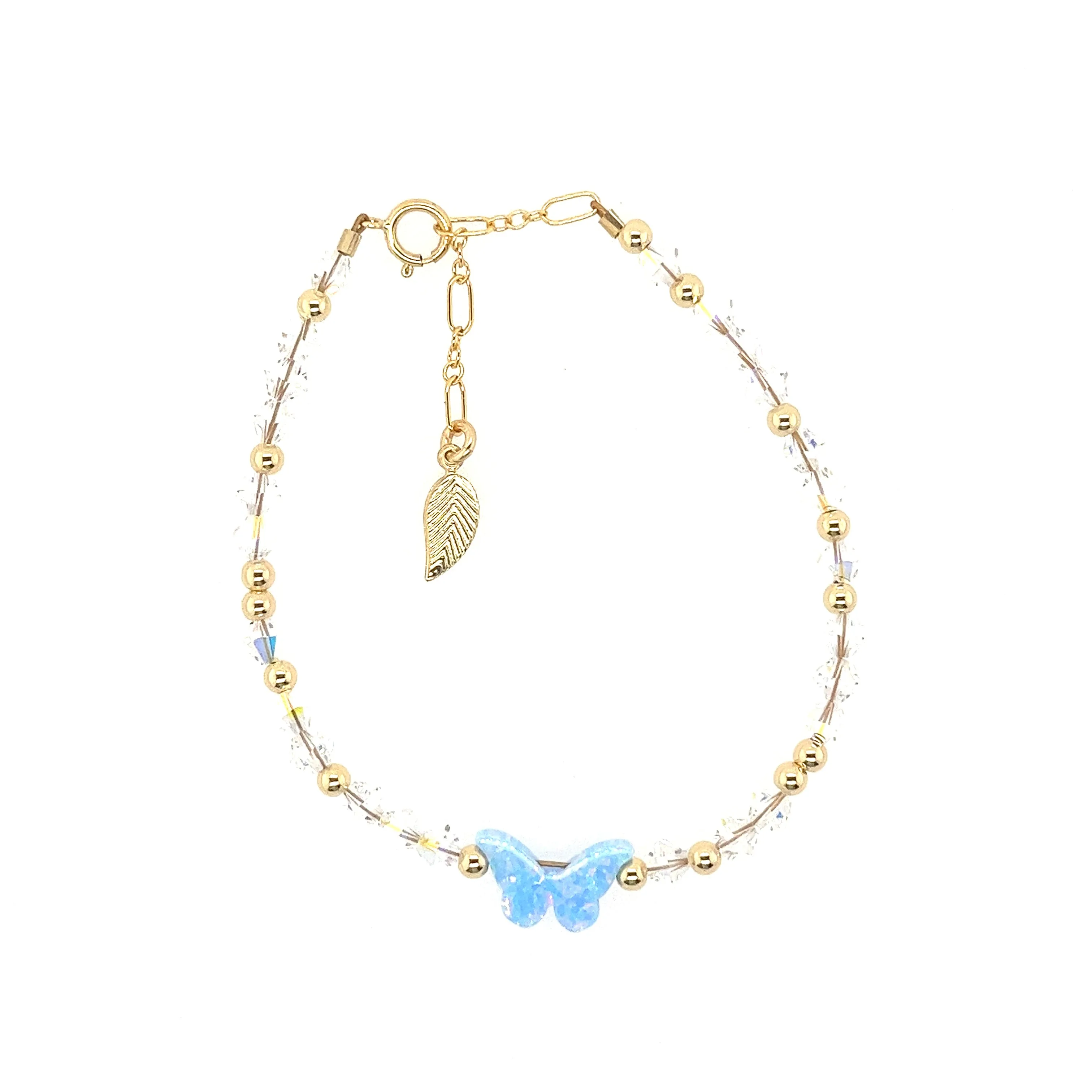 LUSTROUS BUTTERFLY | Clear Crystal Bracelet