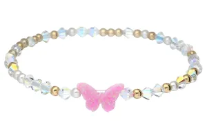 LUSTROUS BUTTERFLY | Clear Crystal Bracelet