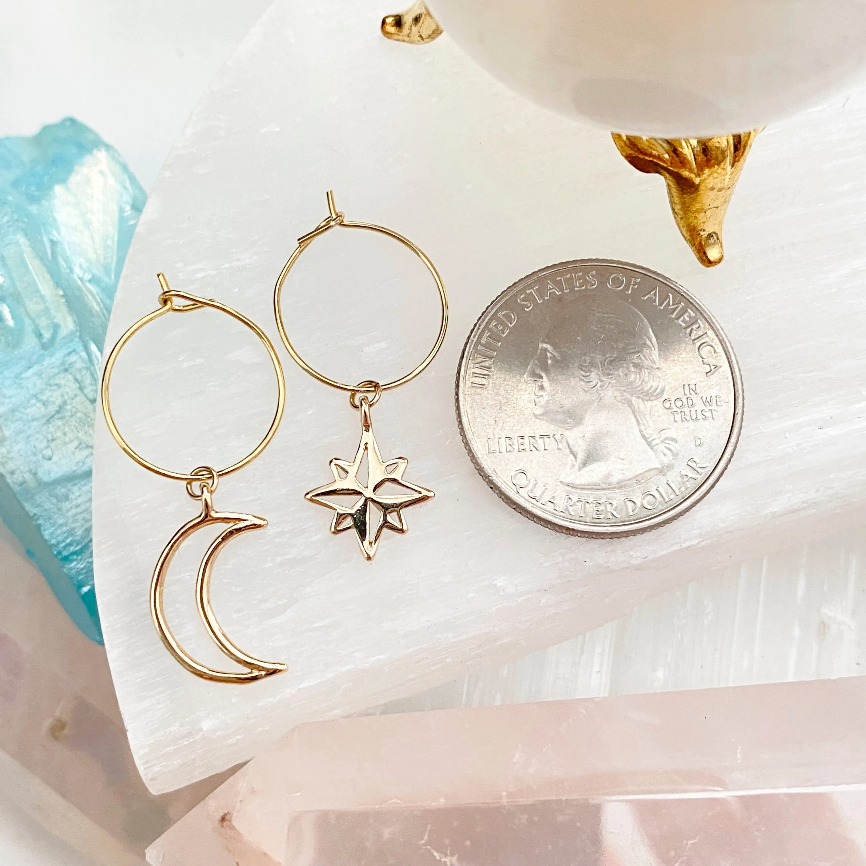 Maggie Moon And Star Hoops