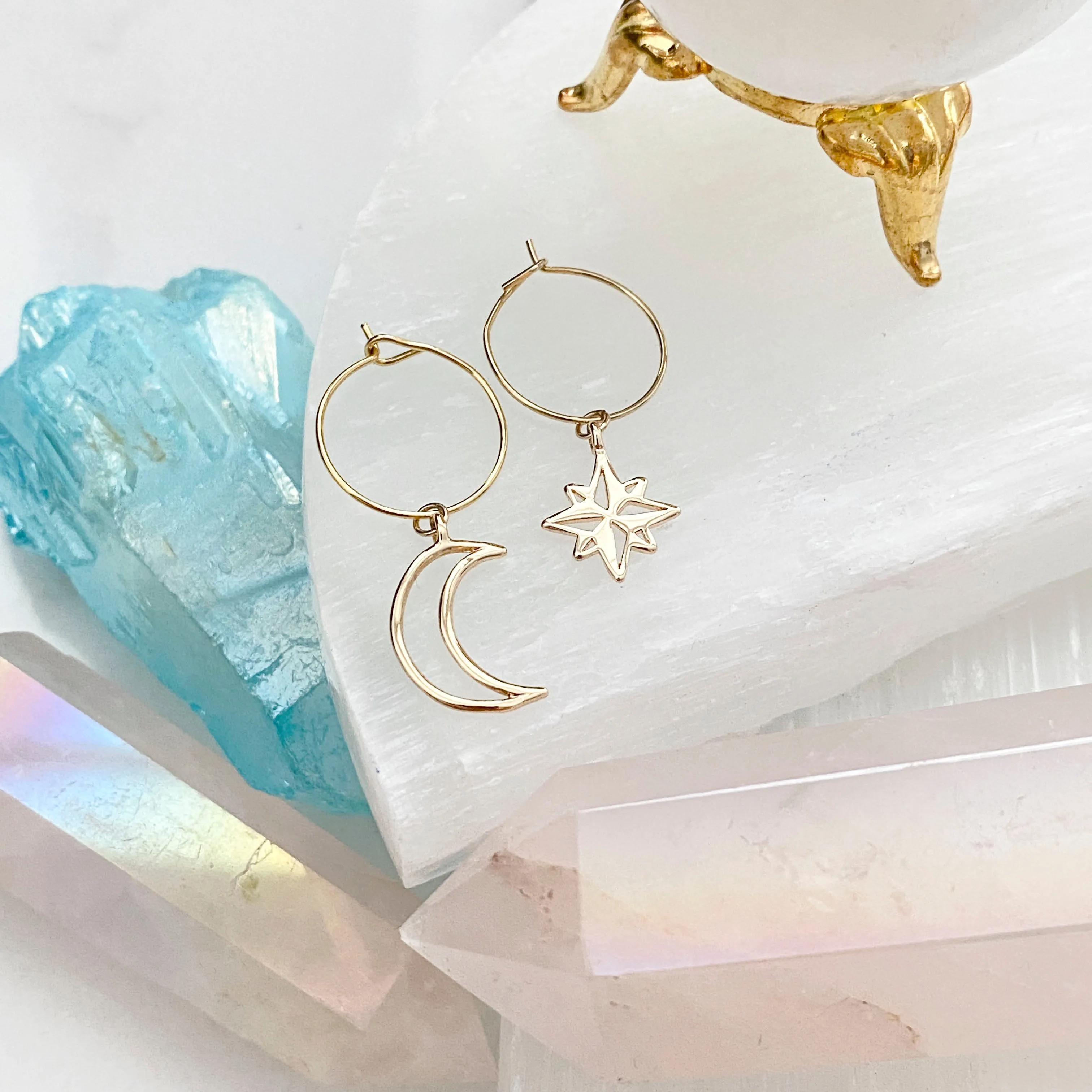 Maggie Moon And Star Hoops