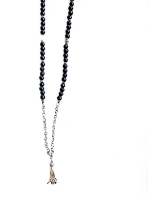 Mala & Chain Tassel Necklace