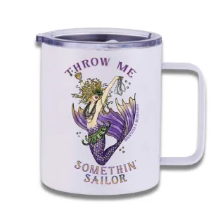 Mardi Gras Mermaid Insulated Travel Mug