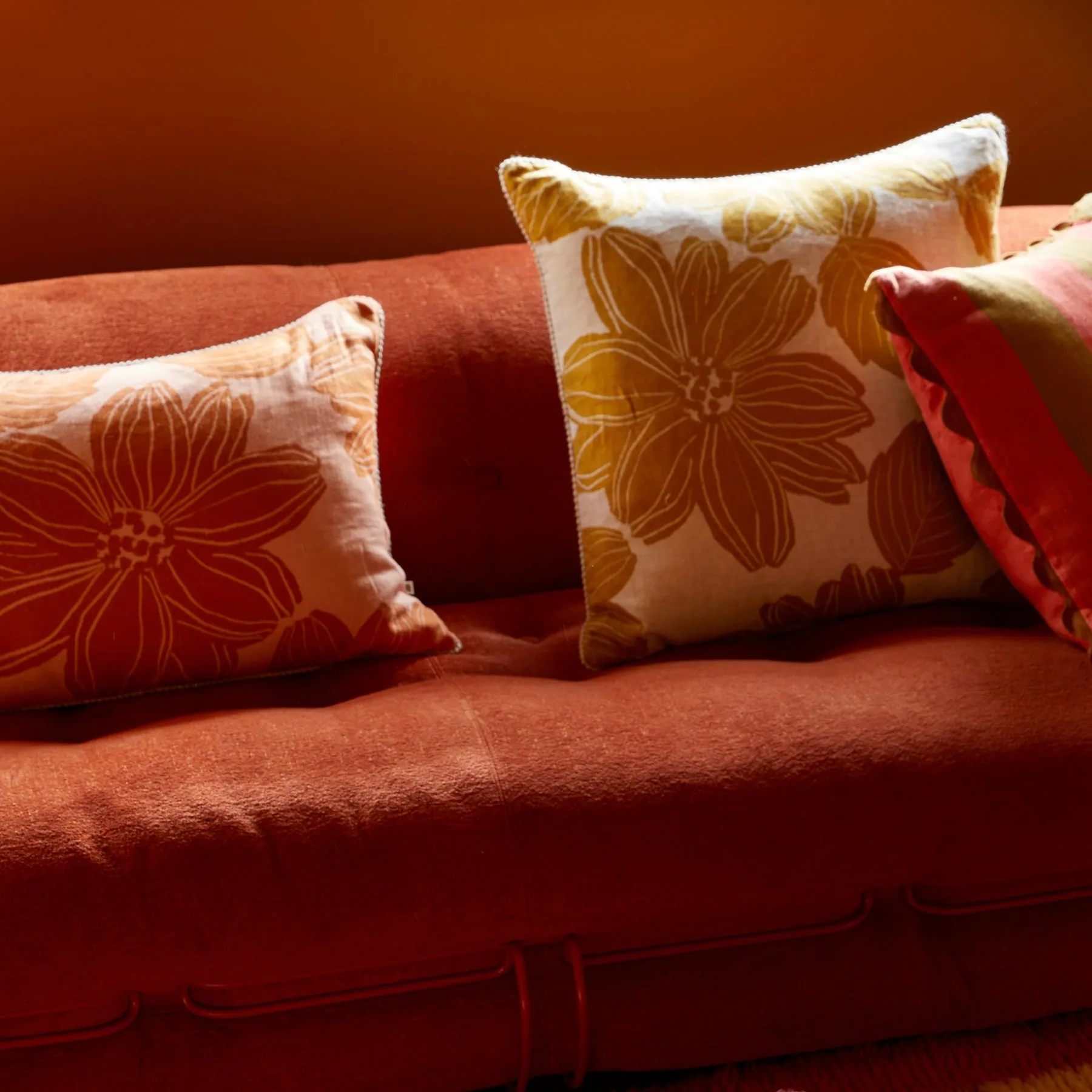 Margot Mustard 60cm Cushion