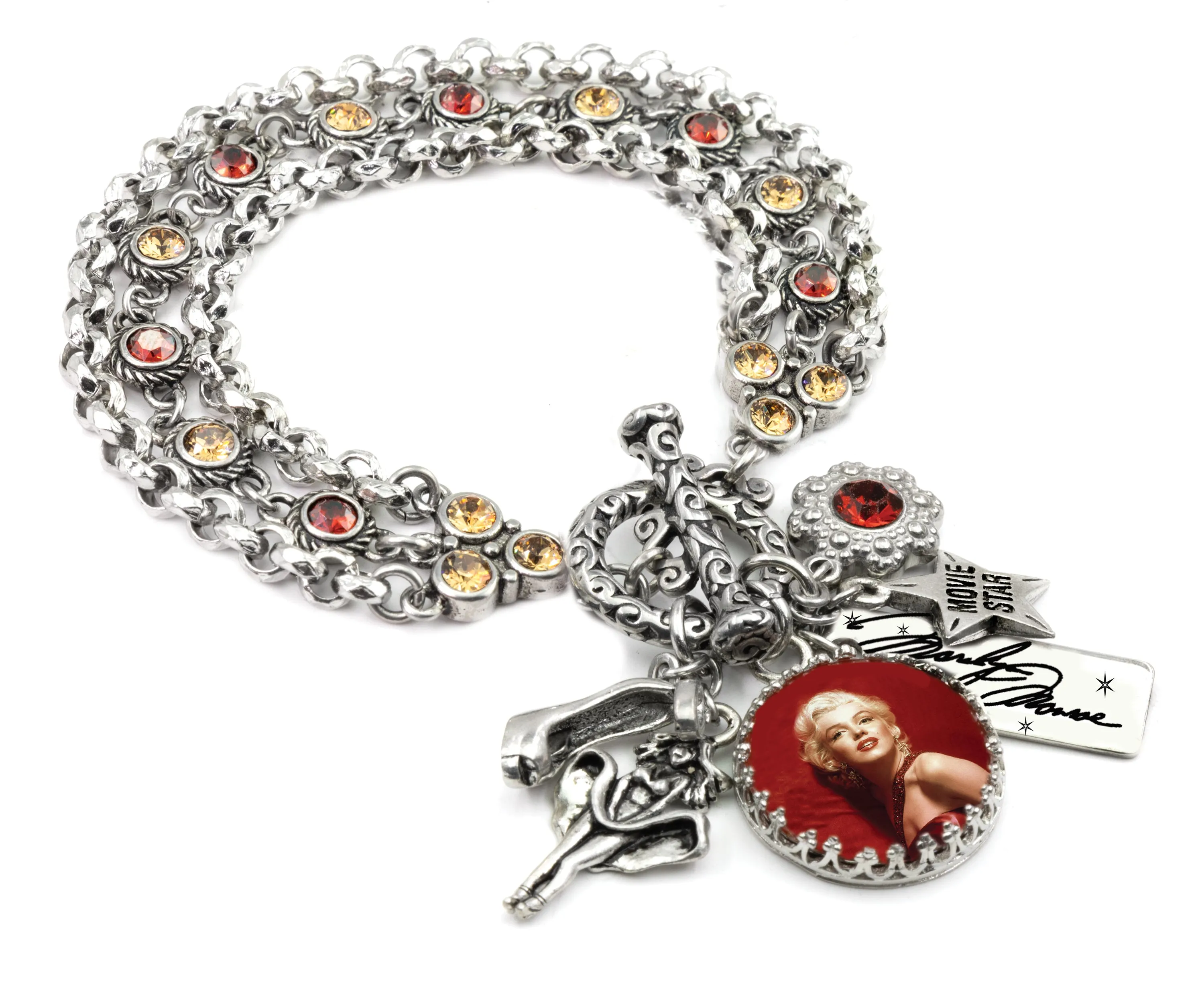 Marilyn Monroe Charm Bracelet