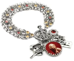 Marilyn Monroe Charm Bracelet