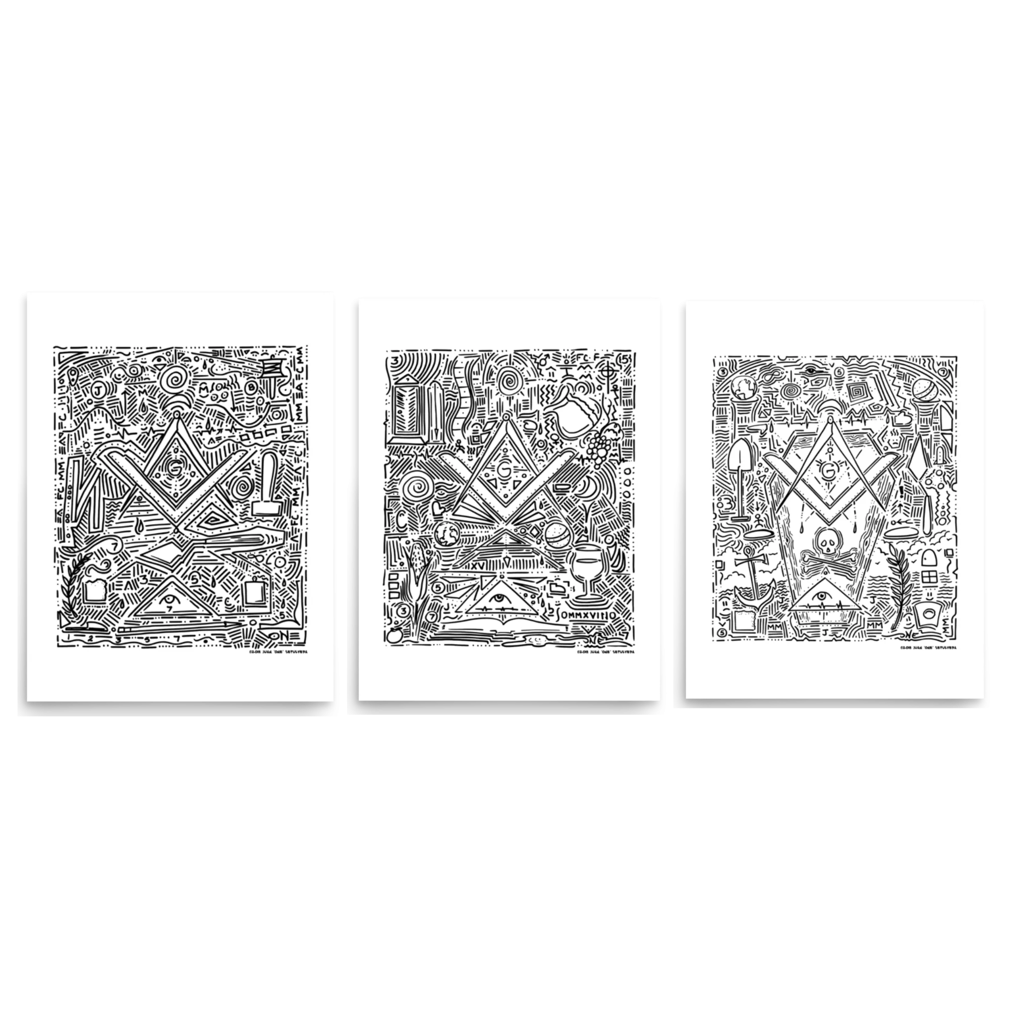Masonic Pop Art Collection | Set of 3