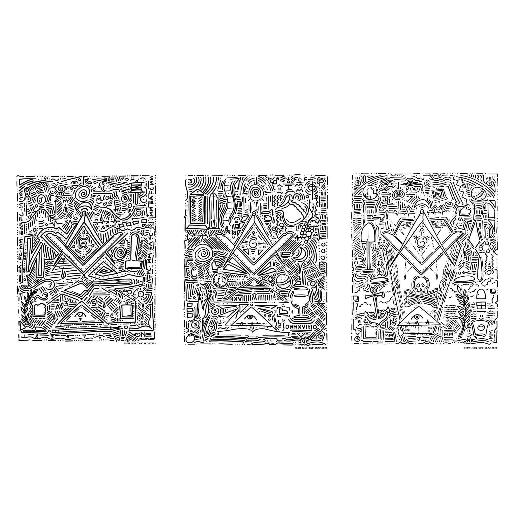 Masonic Pop Art Collection | Set of 3