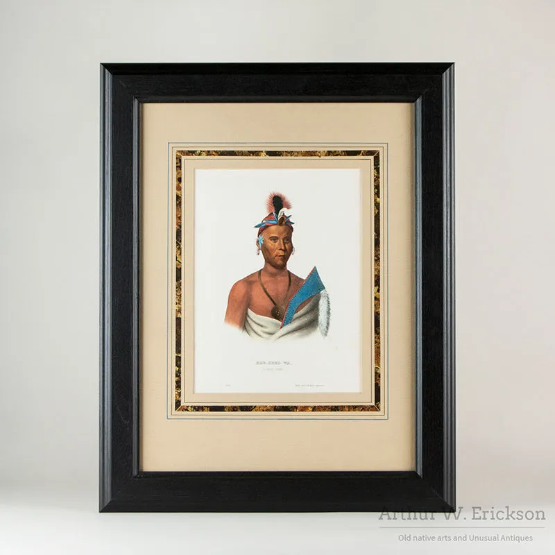 McKenny & Hall Lithograph of Kee-Shes-WA A Fox Chief