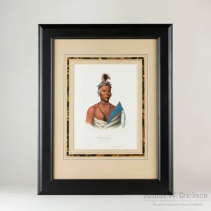 McKenny & Hall Lithograph of Kee-Shes-WA A Fox Chief