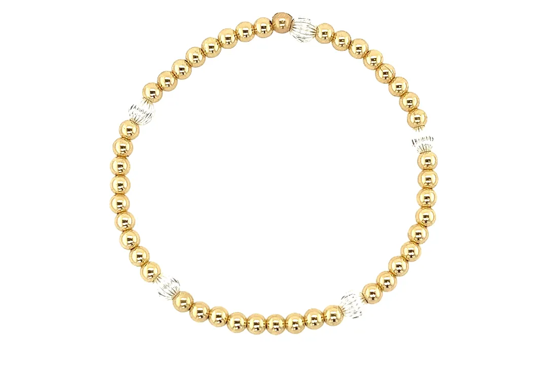 MEGAN | Stretchy Anti-tarnish 14K Gold Filled Bracelet