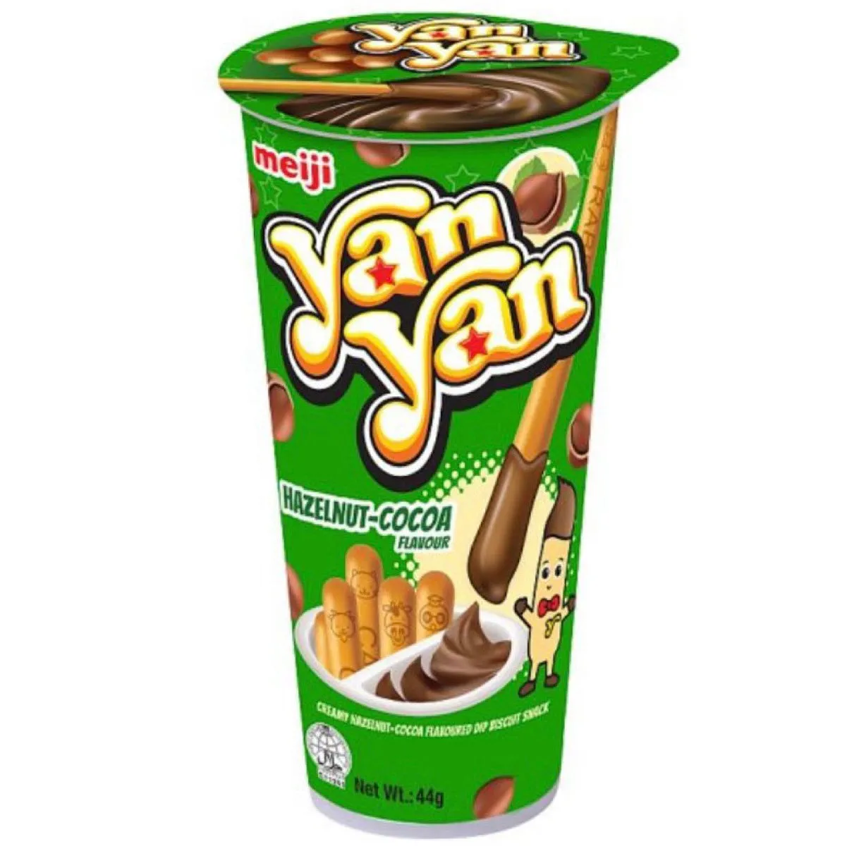 Meiji Yan Yan Hazelnut-Cocoa Flavour Biscuit 50g