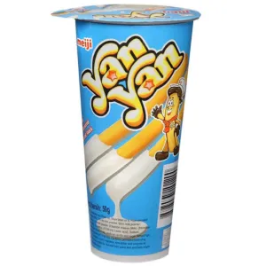 Meiji Yan Yan Vanilla Biscuit Flavour Sticks 50g
