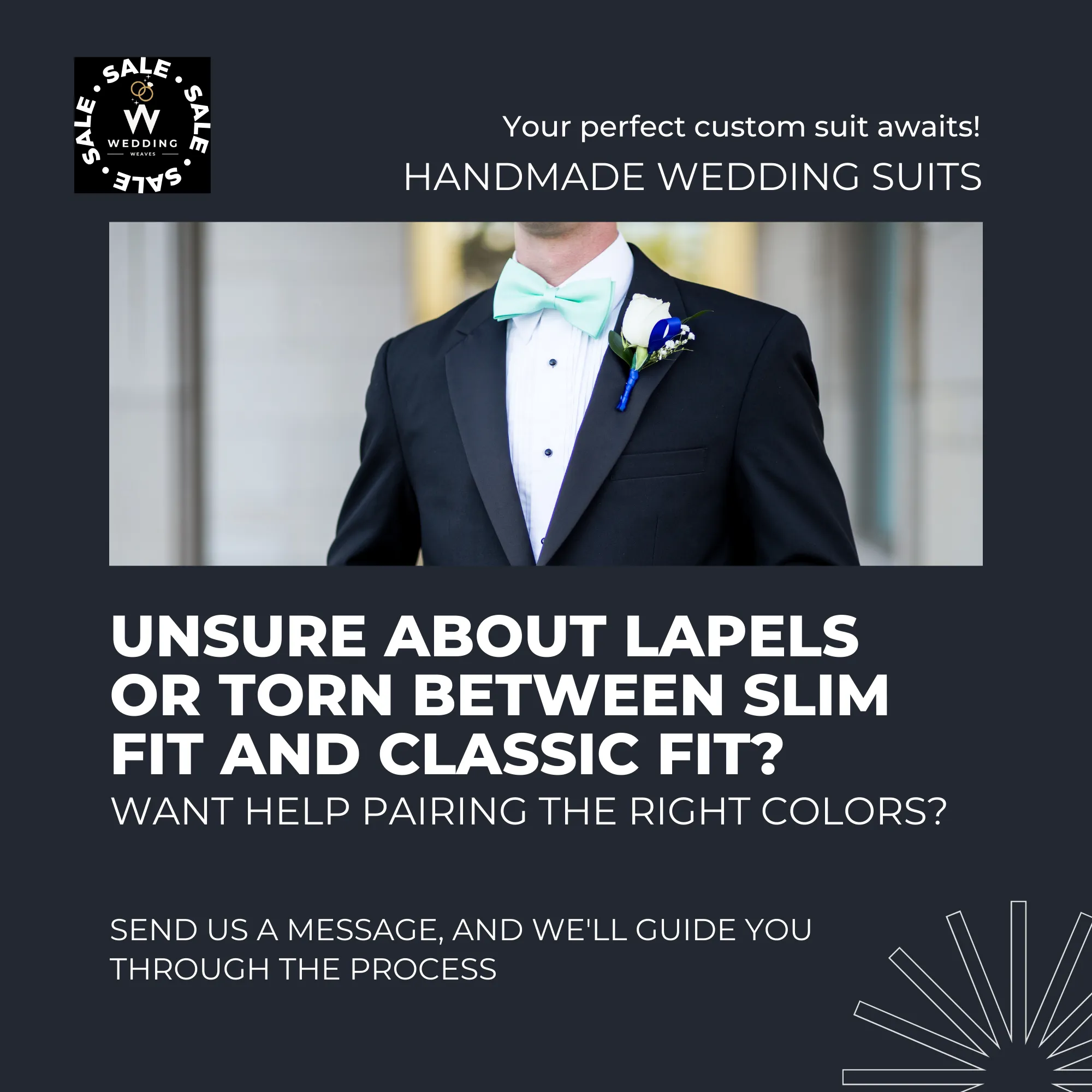 Men's Beige Three-Piece Suit – Bespoke Wedding Attire with White Double-Breasted Vest