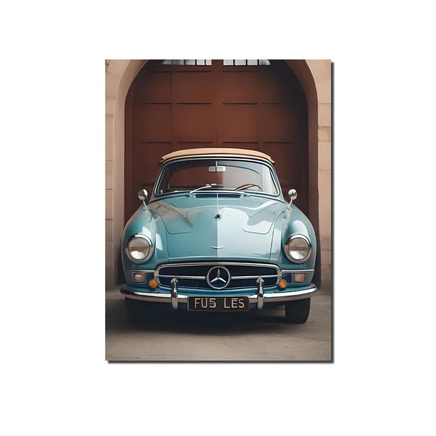 Mercedes Classic Antique Poster