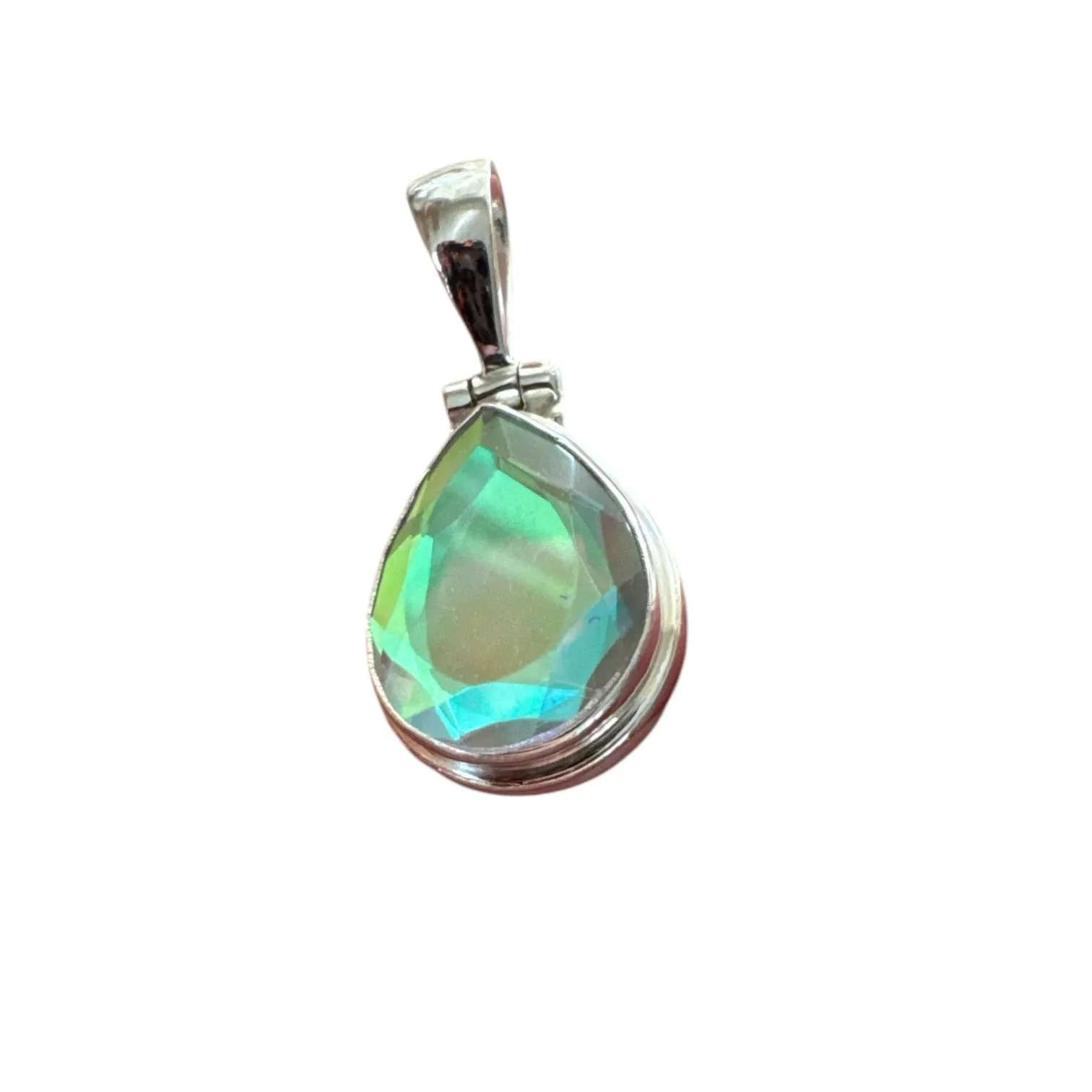 Mercury Mystic Topaz Solid 925 Sterling Silver Pendant