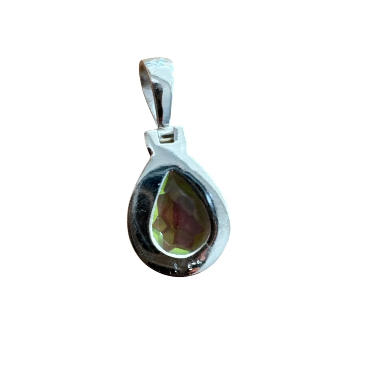 Mercury Mystic Topaz Solid 925 Sterling Silver Pendant