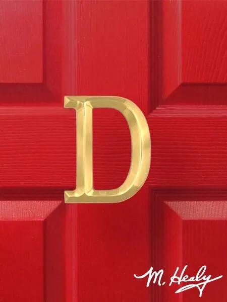 Michael Healy Door Knockers: Monogram Capital Letter Door Knockers