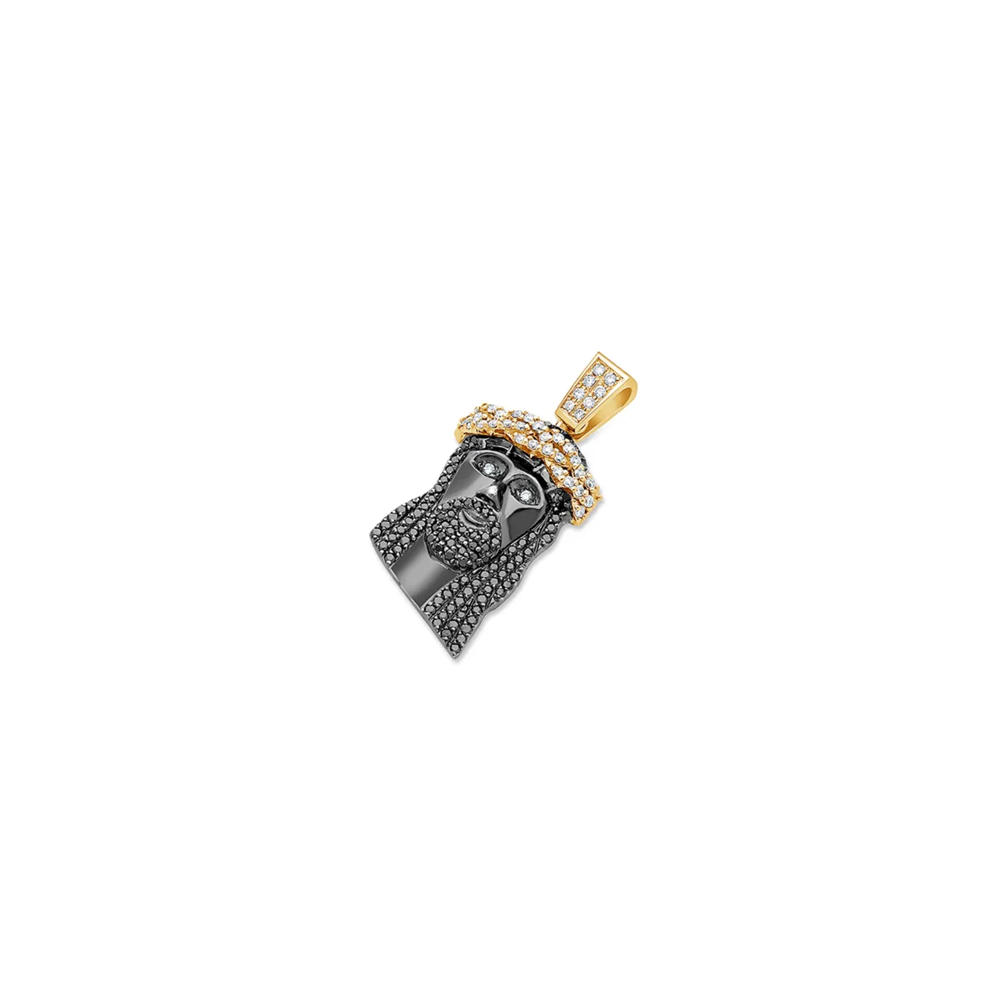 Micro Jesus Piece (Special Black, White-Diamond, Fully Iced)