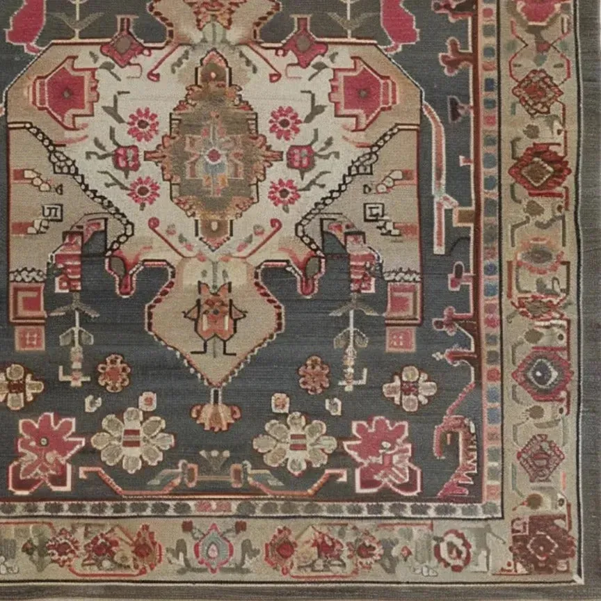 Midnight Mosaic Hand Knotted Area Rug