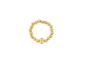 MILAN | Stretchy Ring with Anti-tarnish Gold Filled beads
