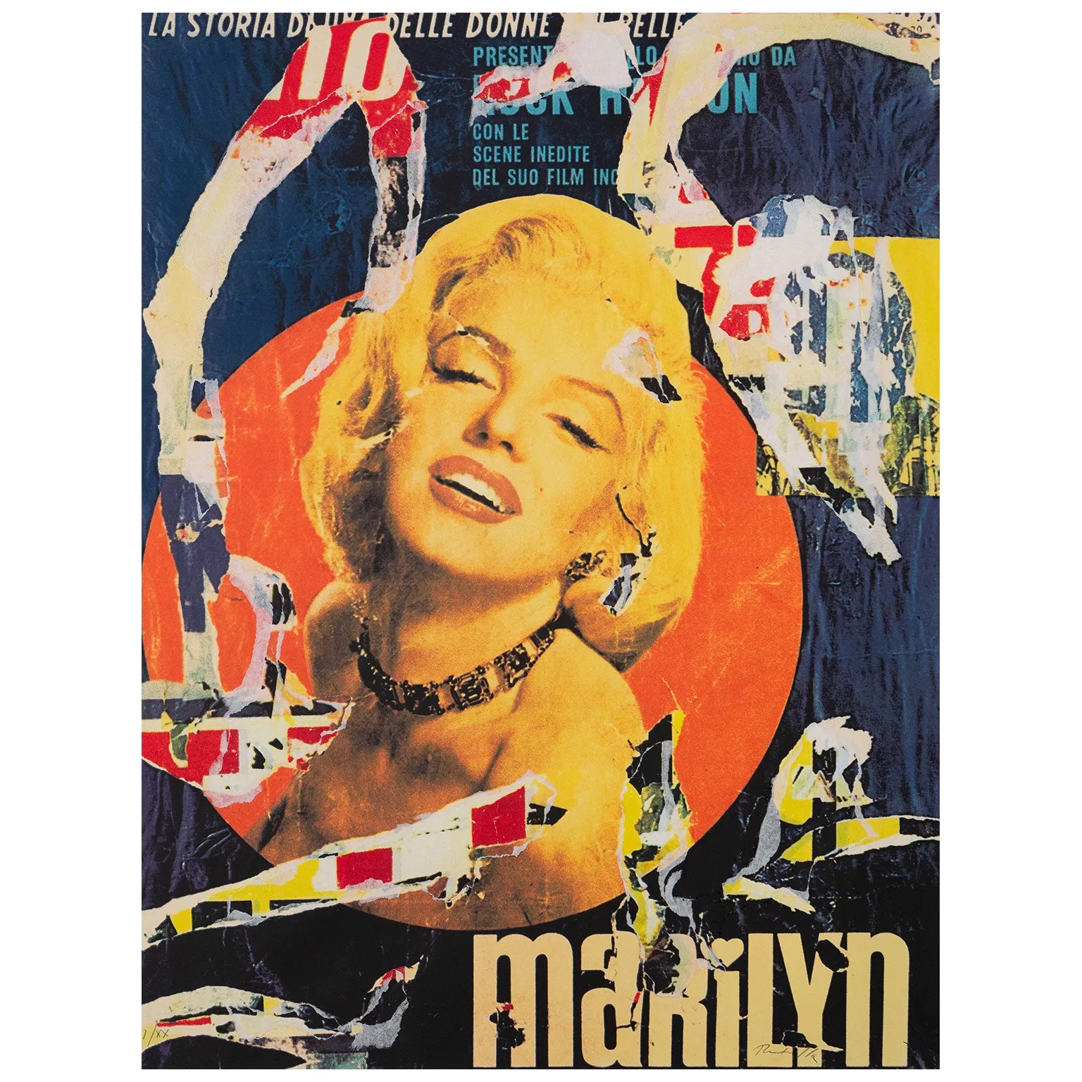 MIMMO ROTELLA "MARILYN", 1991