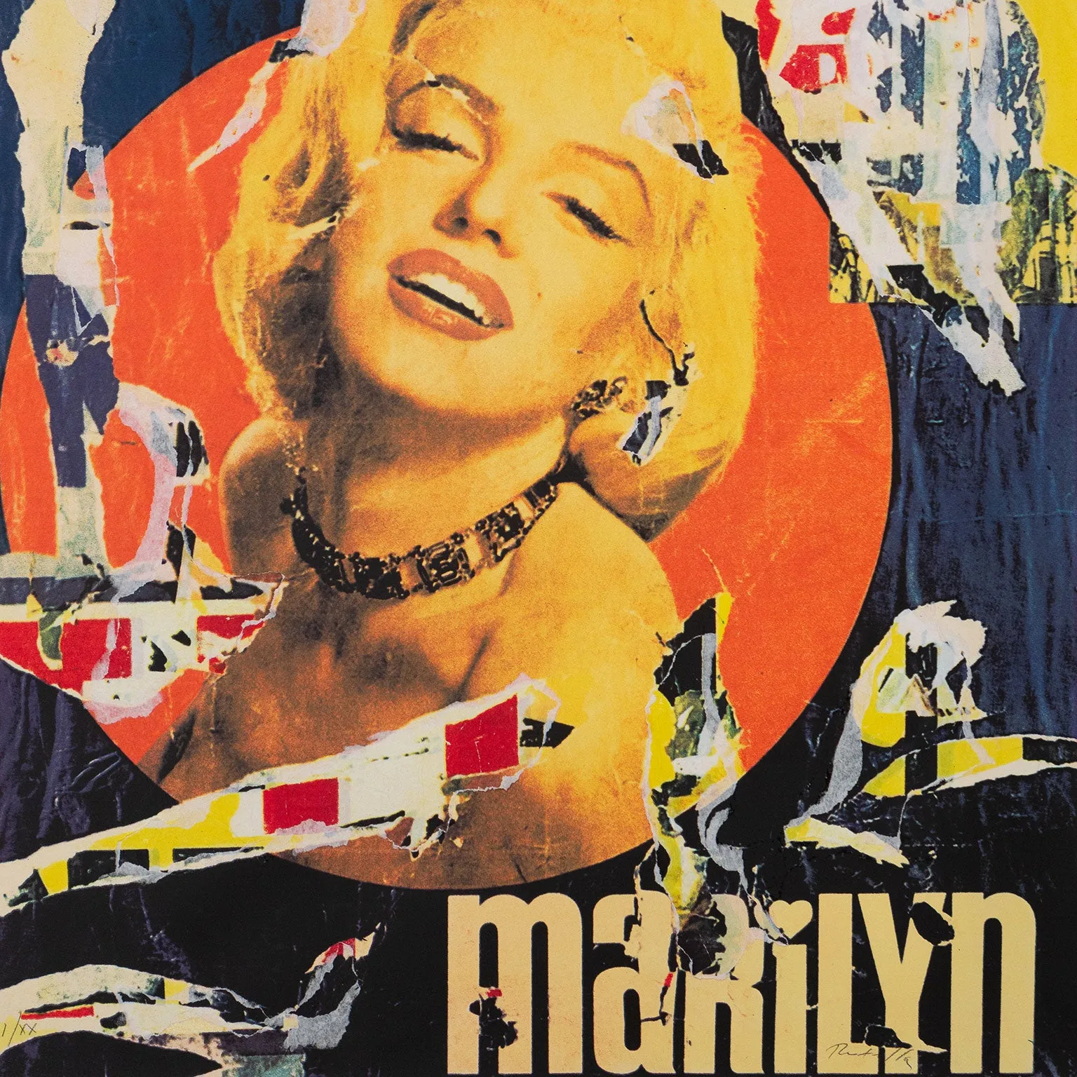 MIMMO ROTELLA "MARILYN", 1991