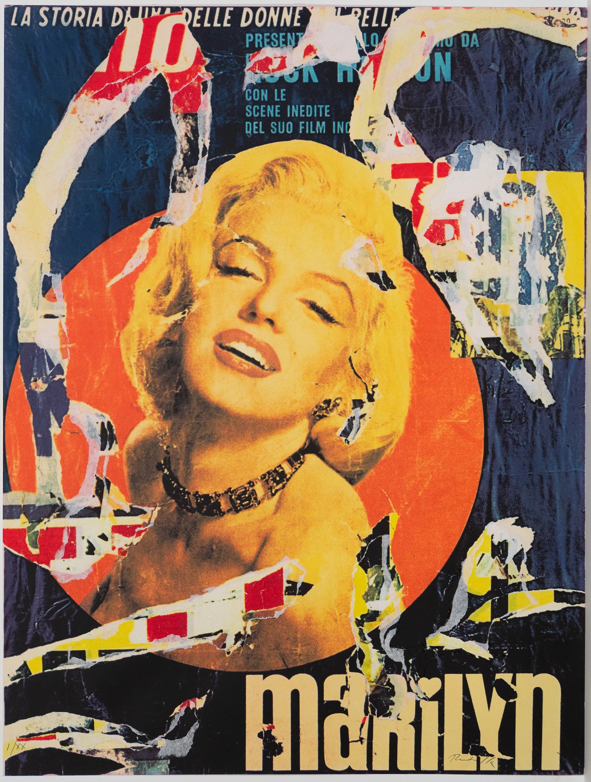 MIMMO ROTELLA "MARILYN", 1991