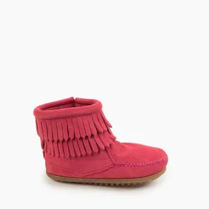 Minnetonka Children’s Double Fringe Side Zip Boot