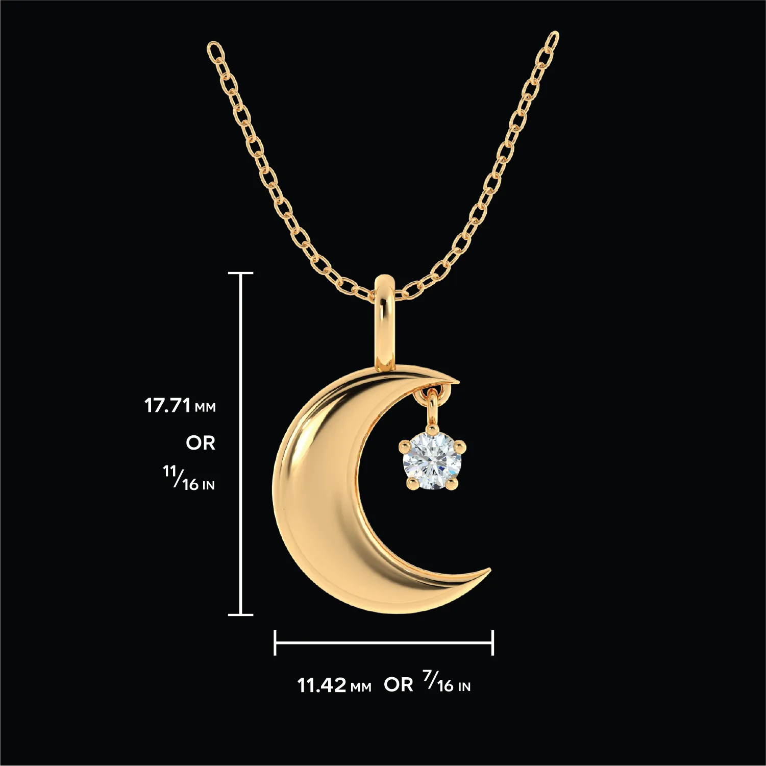 Moon & Star Pendant