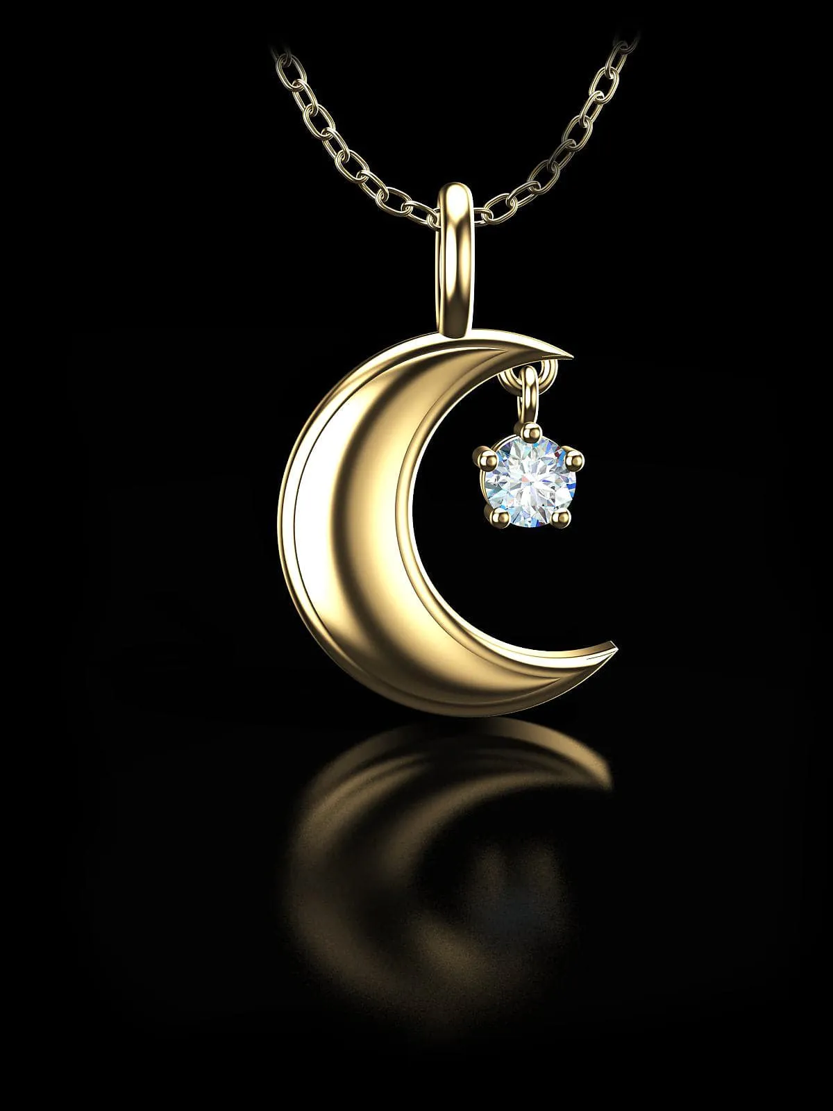 Moon & Star Pendant