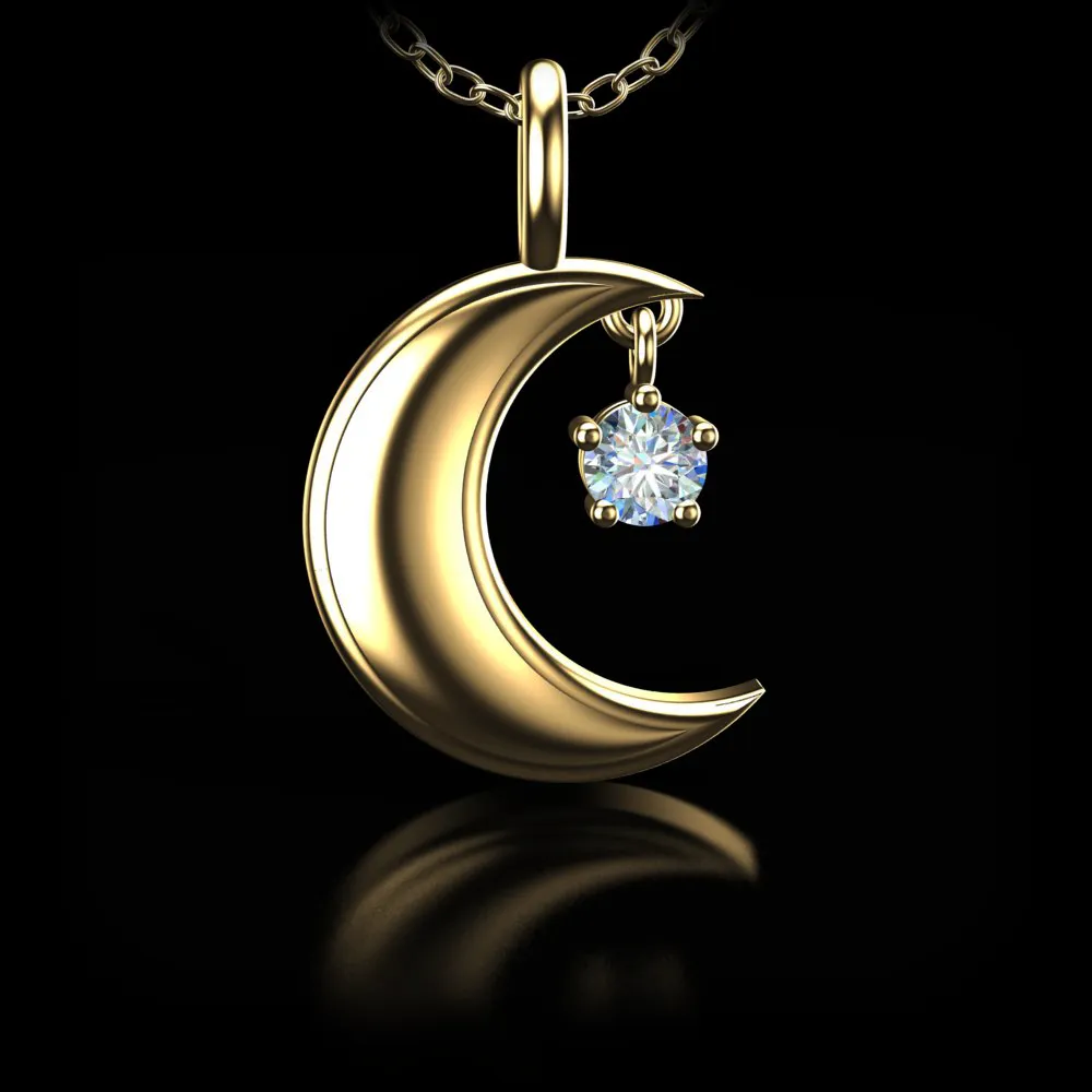Moon & Star Pendant