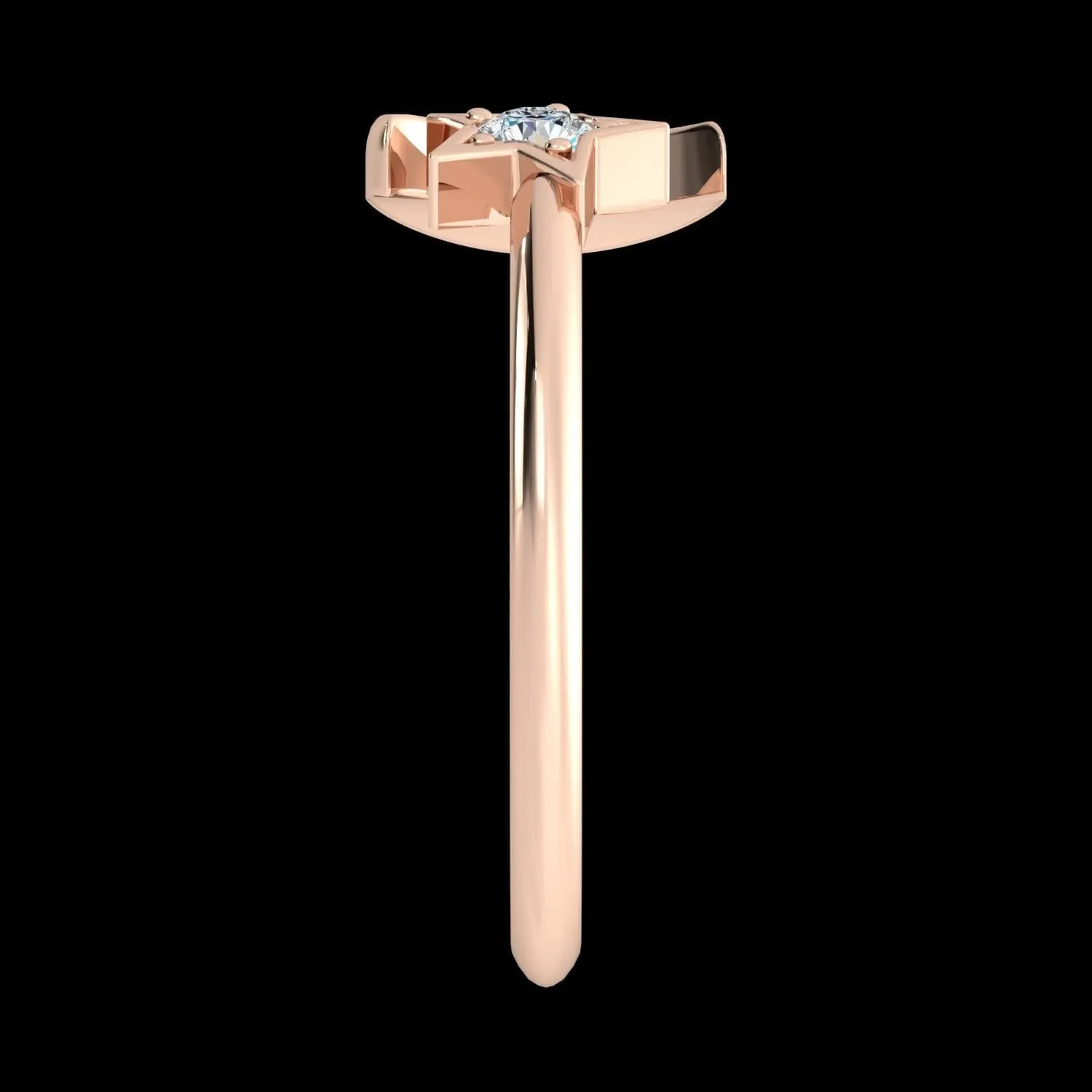 Moon & Star Ring