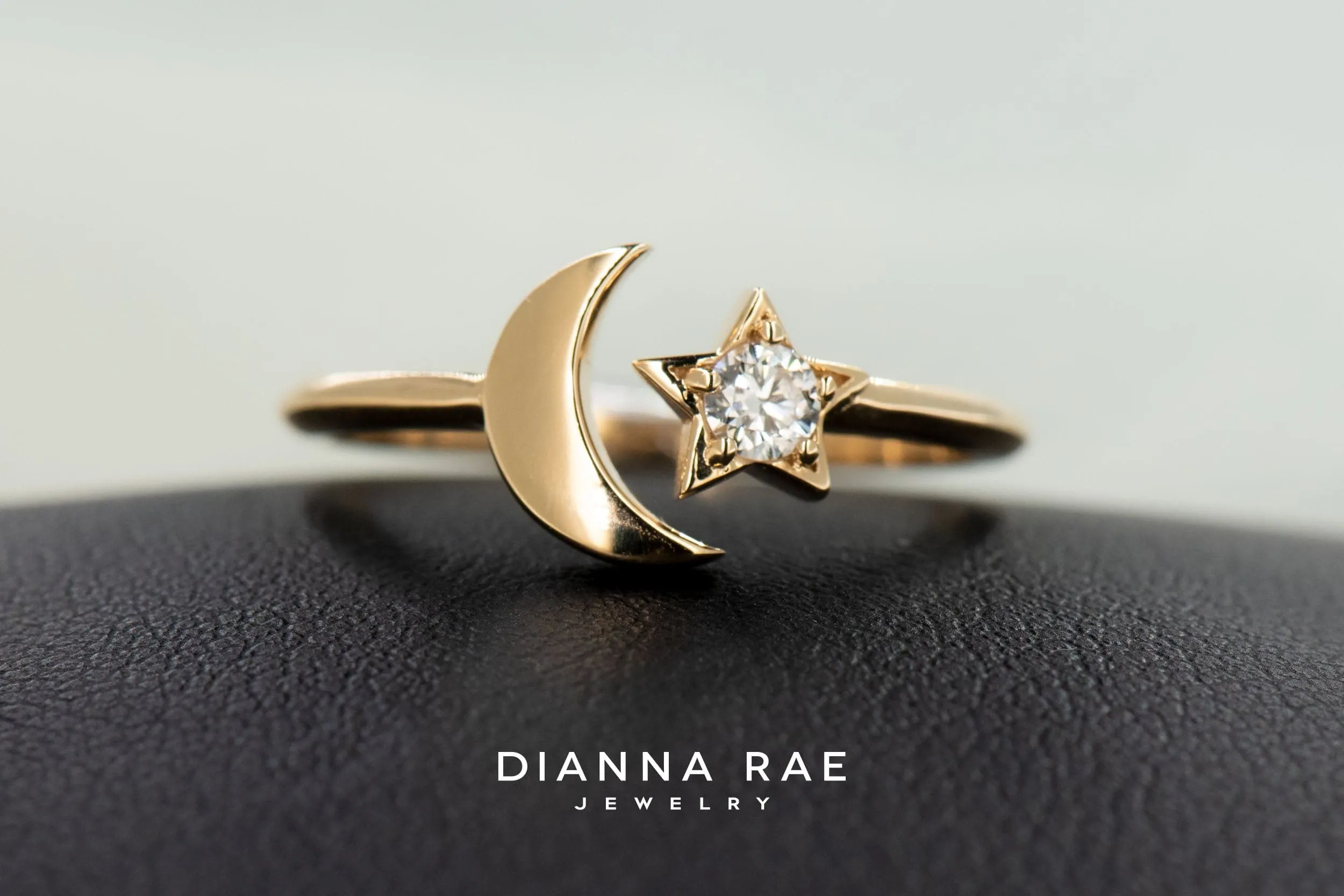Moon & Star Ring