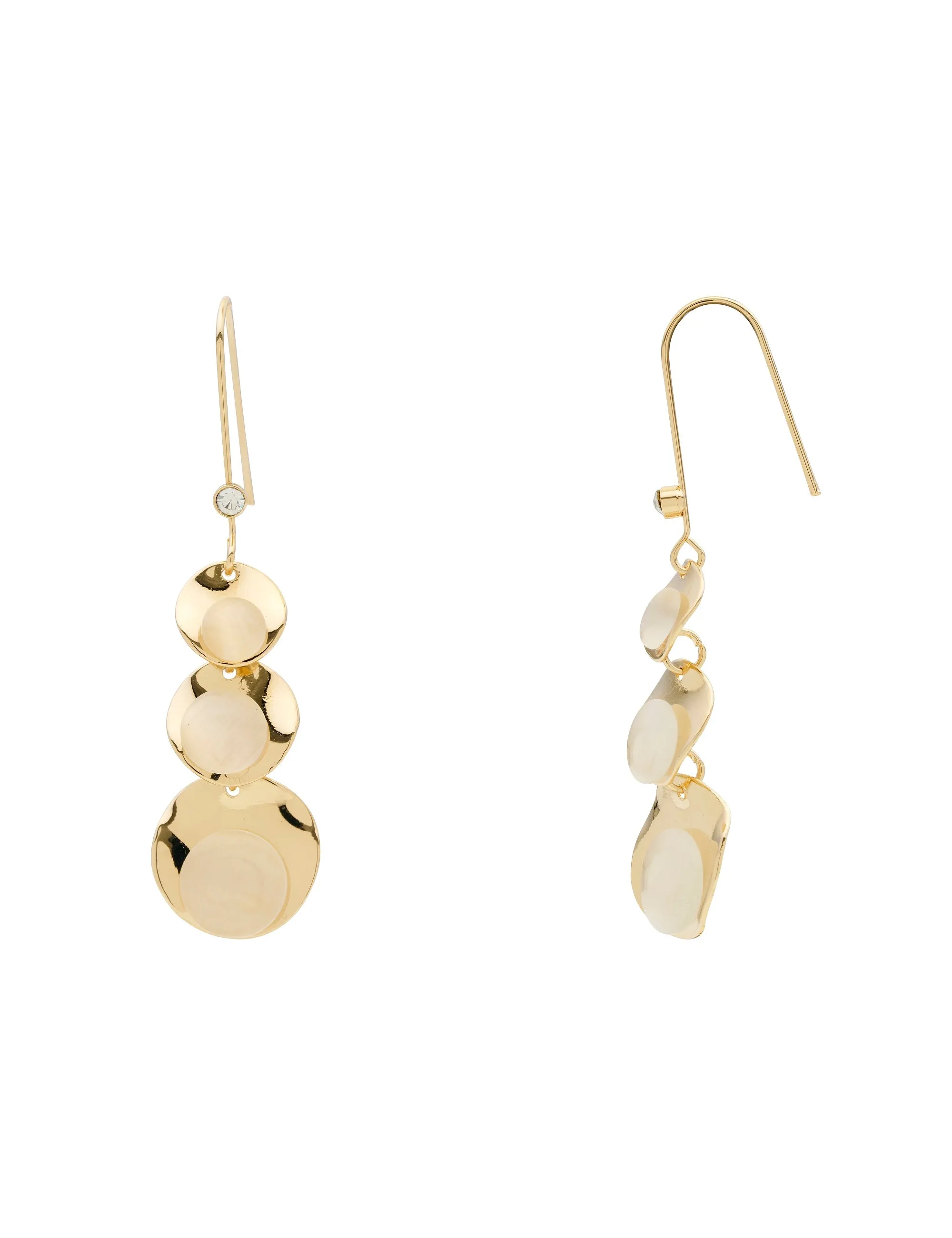 MOON DROP HOOK EARRING