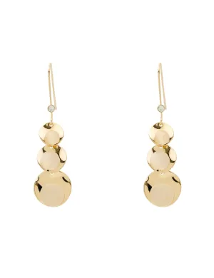 MOON DROP HOOK EARRING