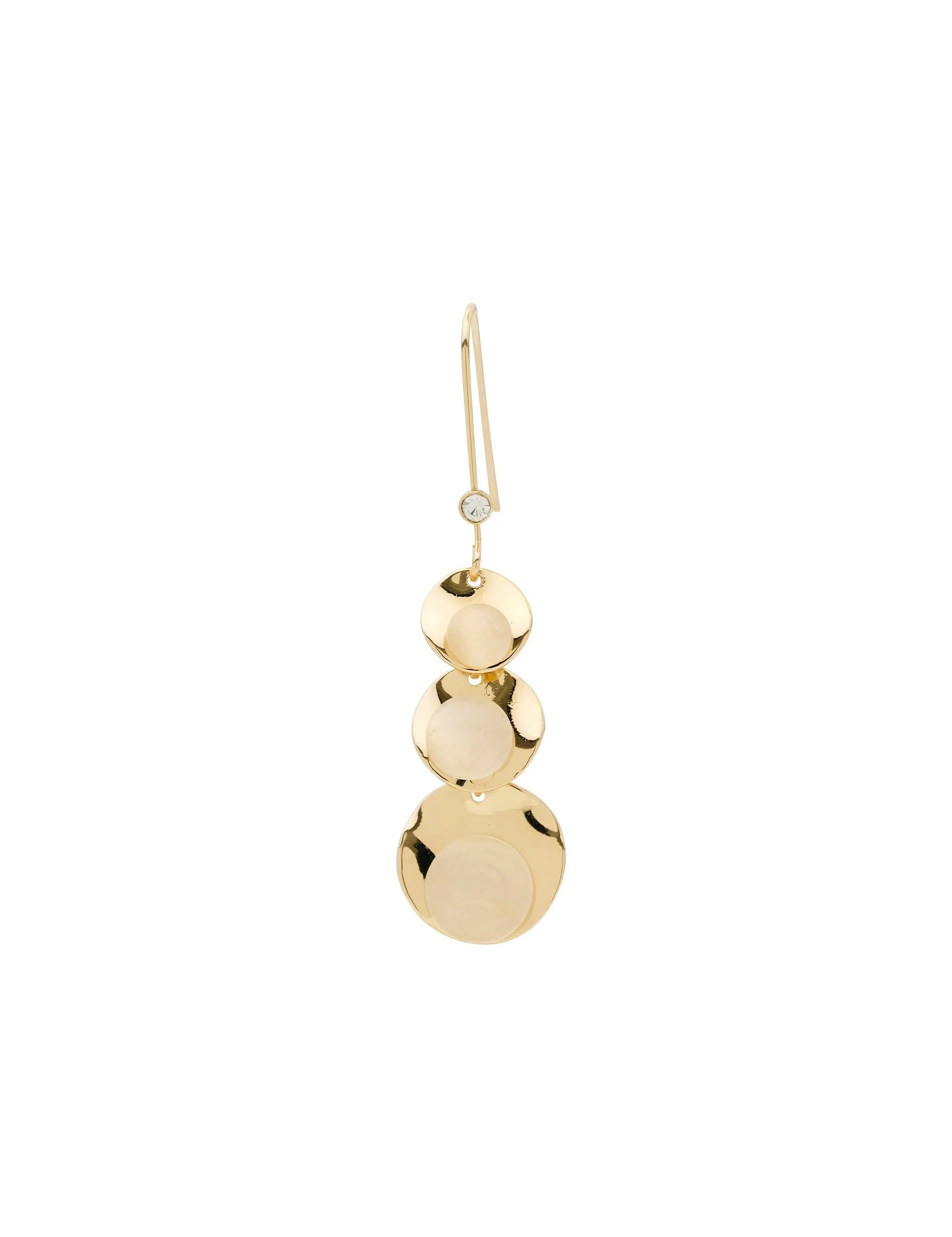 MOON DROP HOOK EARRING