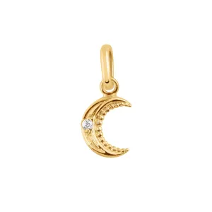 Moon Pendant in Yellow Gold